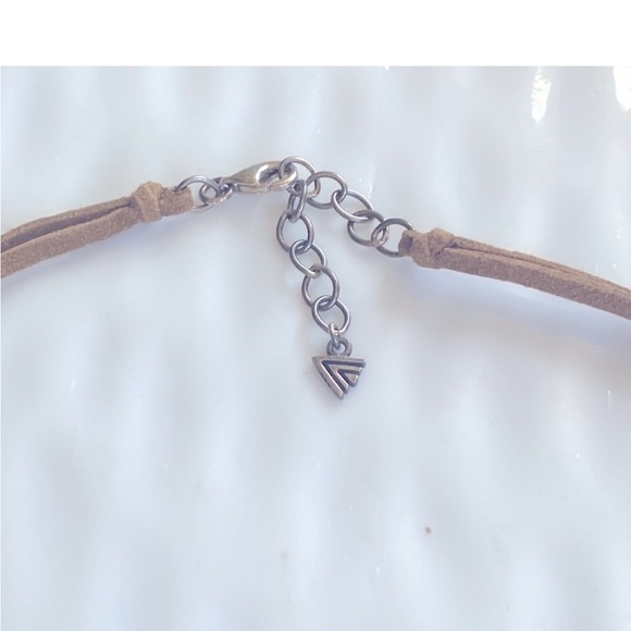 Silpada Pink Rose Quartz Beaded Necklace on Leather cord. N1429 18”-20” inches - Picture 5 of 7